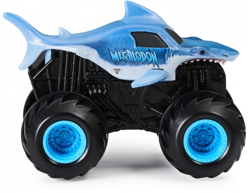 Masina de jucarie Megalodon seria Spin Rippers, scara 1 la 43, Monster Jam Spin Master