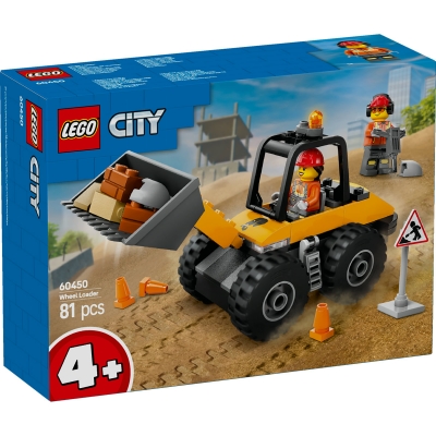 Incarcator pe roti galben pentru constructii 60450 LEGO City