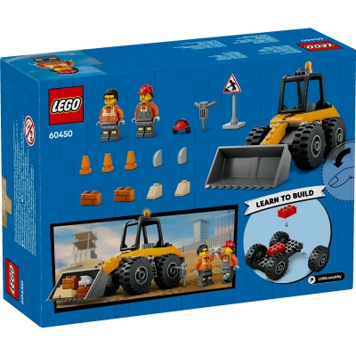 Incarcator pe roti galben pentru constructii 60450 LEGO City