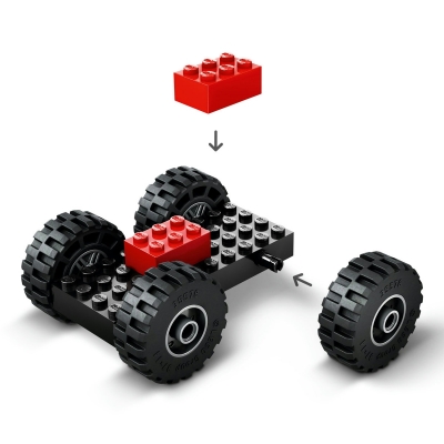 Incarcator pe roti galben pentru constructii 60450 LEGO City