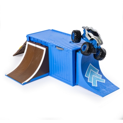 Masina de jucarie macheta set cascadorii in Container Alien Invasion Monster Jam Spin Master
