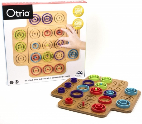 Joc de societate Marbles Otrio Deluxe Edition, din lemn, Spin Master