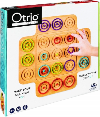 Joc de societate Marbles Otrio Deluxe Edition, din lemn, Spin Master