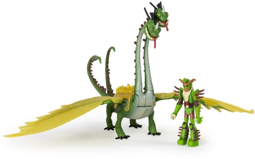 Set Dragon Belch si Barf cu figurina Tuffnut Dragons 3 Spin Master