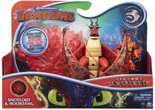 Set Dragon Hookfang cu figurina Snotlout Dragons 3 Spin Master