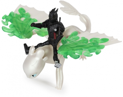 Set Dragon Furia Luminii cu figurina Hiccup Dragons 3 Spin Master