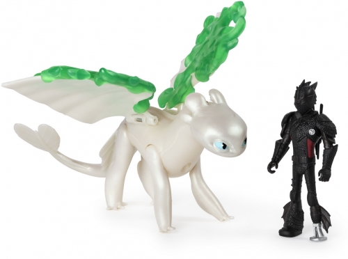 Set Dragon Furia Luminii cu figurina Hiccup Dragons 3 Spin Master
