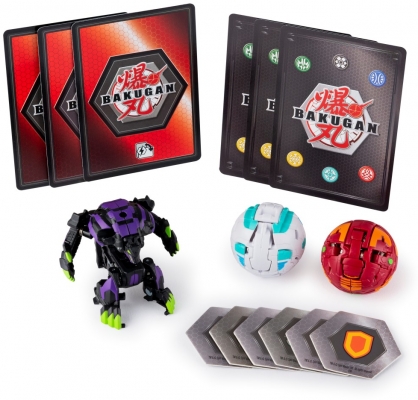 Set figurine bila Bakugan Start Pack Pyrus Gorthion 3 buc/set Spin Master