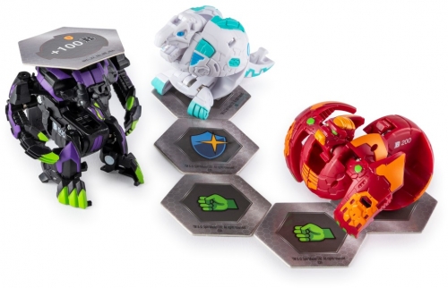 Set figurine bila Bakugan Start Pack Pyrus Gorthion 3 buc/set Spin Master