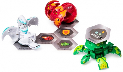 Set figurine bila Bakugan Start Pack Ventus Garganoid 3 buc/set Spin Master