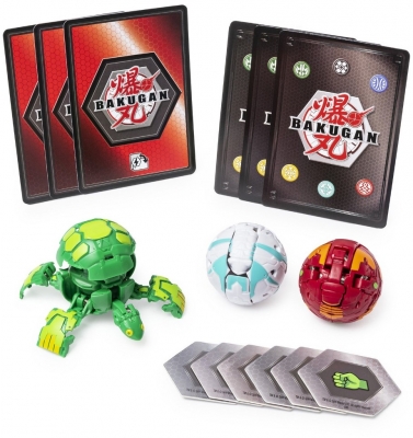 Set figurine bila Bakugan Start Pack Turtonium 3 buc/set Spin Master