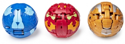 Set figurine bila Bakugan Start Pack Pyrus Turtonium 3 buc/set Spin Master