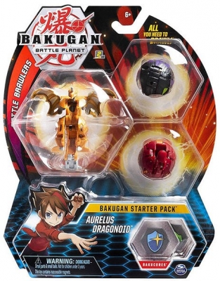 Pachet figurine bila Bakugan Start Aurelus Dragonoid Spin Master