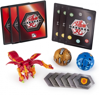 Set figurine bila Bakugan Start Pack Pyrus Nillious 3 buc/set Spin Master