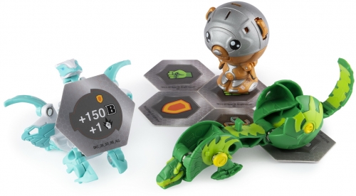 Set figurine bila Bakugan Start Pack Haos Nobilious 3 buc/set Spin Master