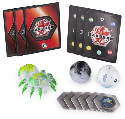 Set figurine bila Bakugan Start Pack Diamond Webam 3 buc/set Spin Master