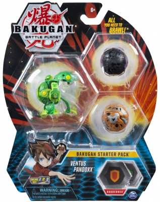 Set figurine bila Bakugan Start Pack Ventus Pandoxx 3 buc/set Spin Master