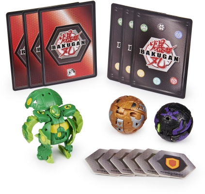 Set figurine bila Bakugan Start Pack Ventus Pandoxx 3 buc/set Spin Master