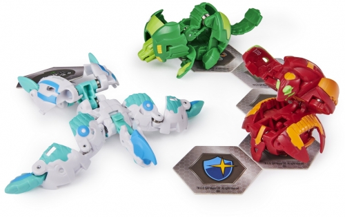 Set figurine bila Bakugan Start Pack Haos Pyravian 3 buc/set Spin Master