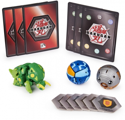 Set figurine bila Bakugan Start Pack Ventus Thryno 3 buc/set Spin Master