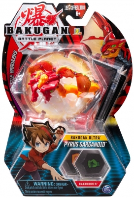 Figurina bila Bakugan Ultra Pyrus Garganoid Gargoyle Red Spin Master