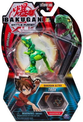 Figurina bila Bakugan Ultra Trox T Rex Green Spin Master