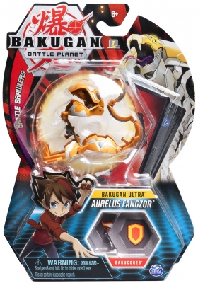 Figurina bila Bakugan Ultra Haos Aurelus Fangzor Spin Master