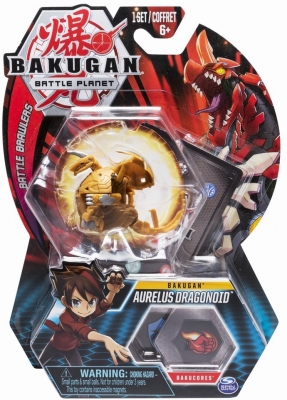 Figurina bila Bakugan Aurelus Dragonoid Spin Master