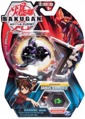 Figurina bila Bakugan Darkus Serpenteze Leviathan Black Spin Master