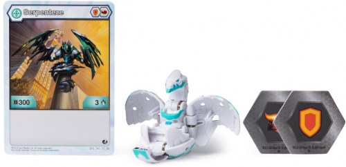 Figurina bila Bakugan Haos Serpenteze Leviathan White Spin Master