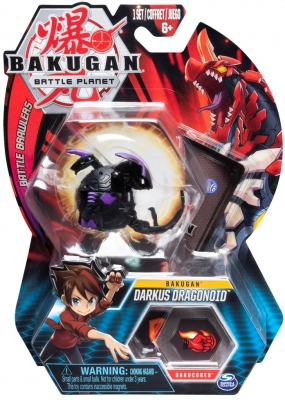 Figurina bila Bakugan Darkus Dragonoid Black Spin Master