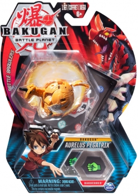 Figurina bila Bakugan Aurelus Pegatrix Pegasus Gold Spin Master