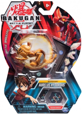 Figurina bila Bakugan Aurelus Hydorous Spin Master