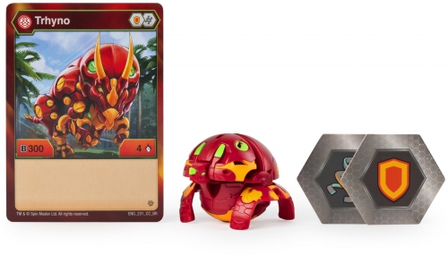 Figurina bila Bakugan Pyrus Trhyno Spin Master