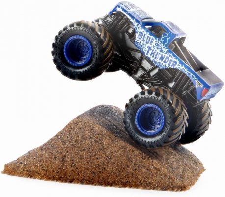 Masina de jucarie macheta Blue Thunder Monster set Camioneta cu Nisip Jam Spin Master