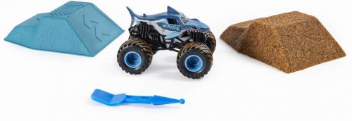 Masina de jucarie macheta Megalodon set camioneta cu nisip Monster Jam Spin Master