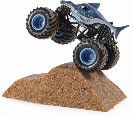 Masina de jucarie macheta Megalodon set camioneta cu nisip Monster Jam Spin Master