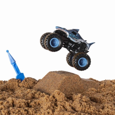 Masina de jucarie macheta Megalodon set camioneta cu nisip Monster Jam Spin Master