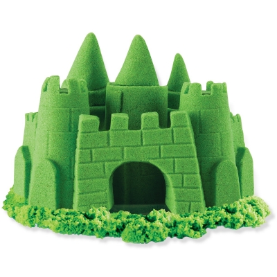 Nisip Kinetic Sand, 900 gr, verde Spin Master