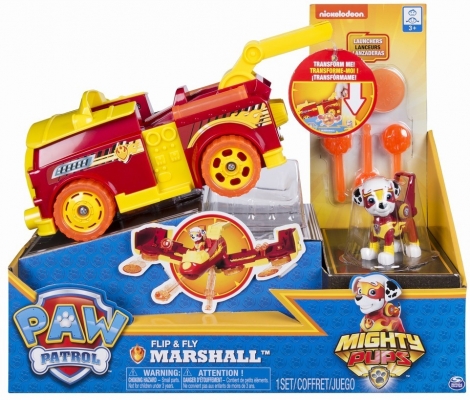 PATRULA CATELUSILOR VEHICUL FLIP AND FLY CU MARSHALL SPIN MASTER