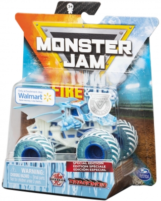 Masina de jucarie Metalica Fire And Ice Bakugan Dragonoid Monster Jam Spin Master