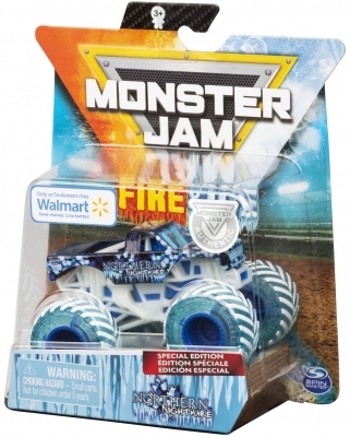 Masina de jucarie Metalica Fire And Ice Northern Nightmare Monster Jam Spin Master
