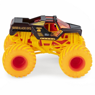 Masina de jucarie Metalica Fire And Ice Soldier Fortune Black Ops Monster Jam Spin Master