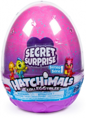 Set ou cu compartimente secrete cu 3 figurine Hatchimals Spin Master