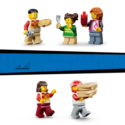 Experienta livrarii de pizza cu vehicule 60496 LEGO City