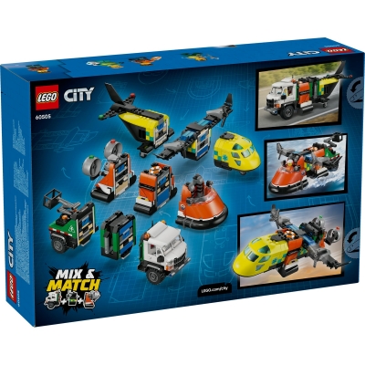 Avion, autospeciala de service si aeroglisor in versiuni adaptat 60505 LEGO City