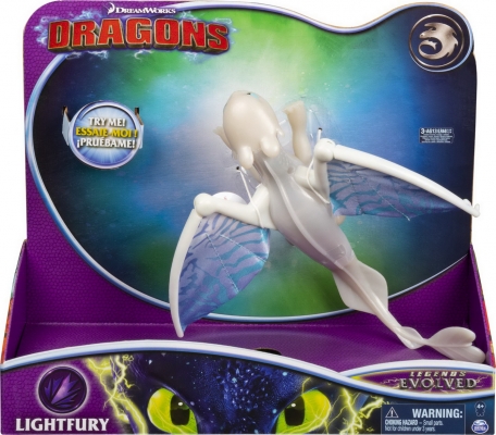 Figurina Dragon Deluxe Furia Luminii seria Legends Evolved Spin Master