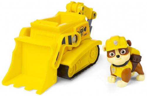 PATRULA CATELUSILOR VEHICULE CU FIGURINA RUBBLE SPIN MASTER