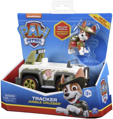 PATRULA CATELUSILOR VEHICULE CU FIGURINA CATELUS TRACKER SPIN MASTER