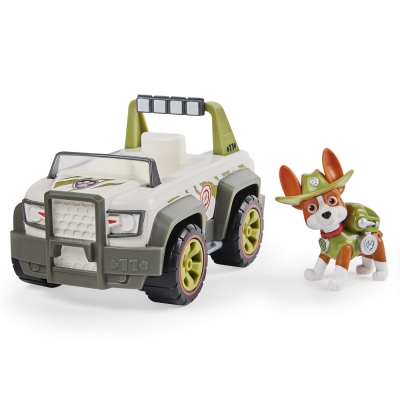 PATRULA CATELUSILOR VEHICULE CU FIGURINA CATELUS TRACKER SPIN MASTER